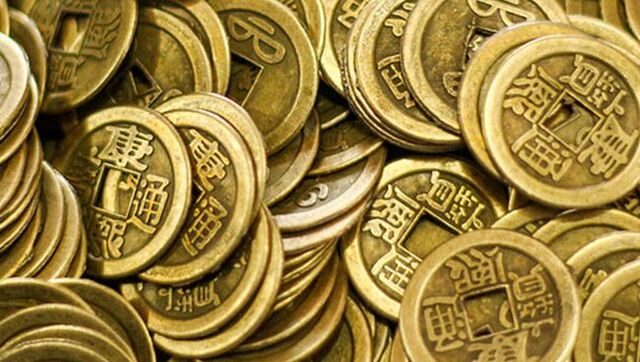 Charmes de pièces de monnaie chinoises pour la bonne chance